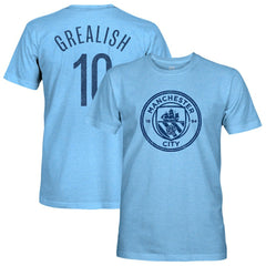 Jack Grealish Manchester City 1863FC Player Name & Number Twisted Tri-Blend Slub T-Shirt Sky Blue shop