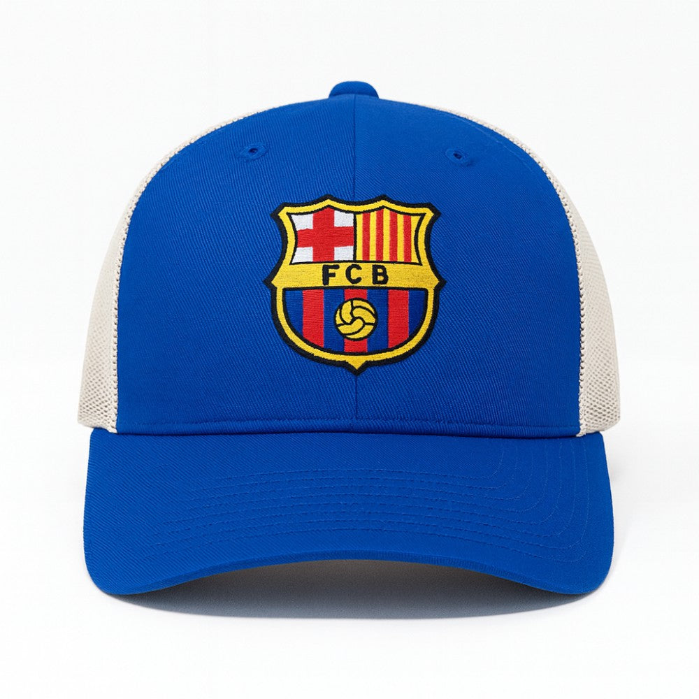 Barcelona 1863FC Washed Trucker Adjustable Hat Royal