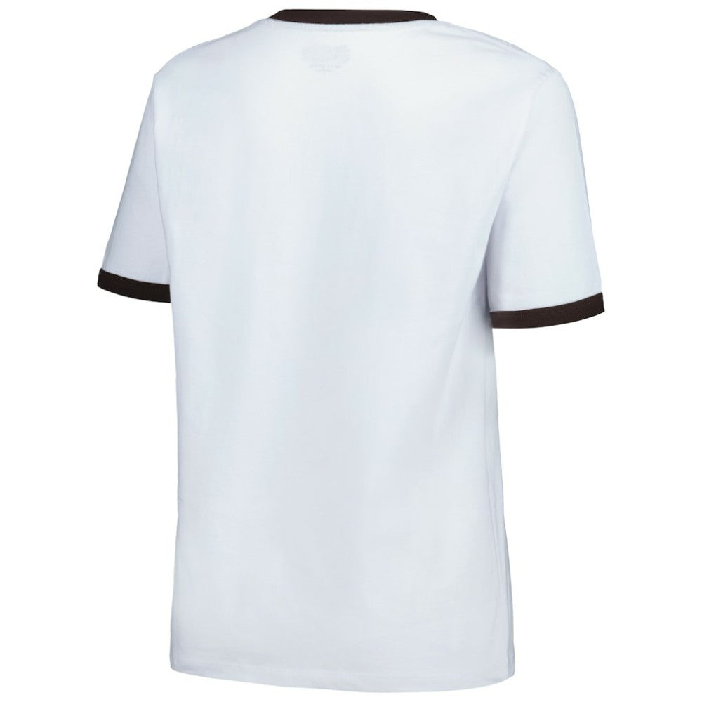 San Diego Padres New Era Women's Oversized Ringer T-Shirt - White T-shirts