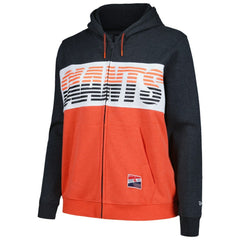 San Francisco Giants New Era Women's Plus Size Color Block Full-Zip Hoodie - Black Hoodies
