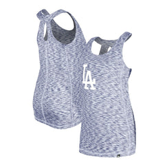 Los Angeles Dodgers New Era Women's Space Dye Keyhole Back Tank Top - Royal Tanks