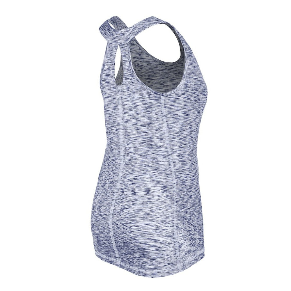 Los Angeles Dodgers New Era Women's Space Dye Keyhole Back Tank Top - Royal Tanks