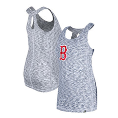 Boston Red Sox New Era Women's Space Dye Keyhole Back Tank Top - Navy Tanks
