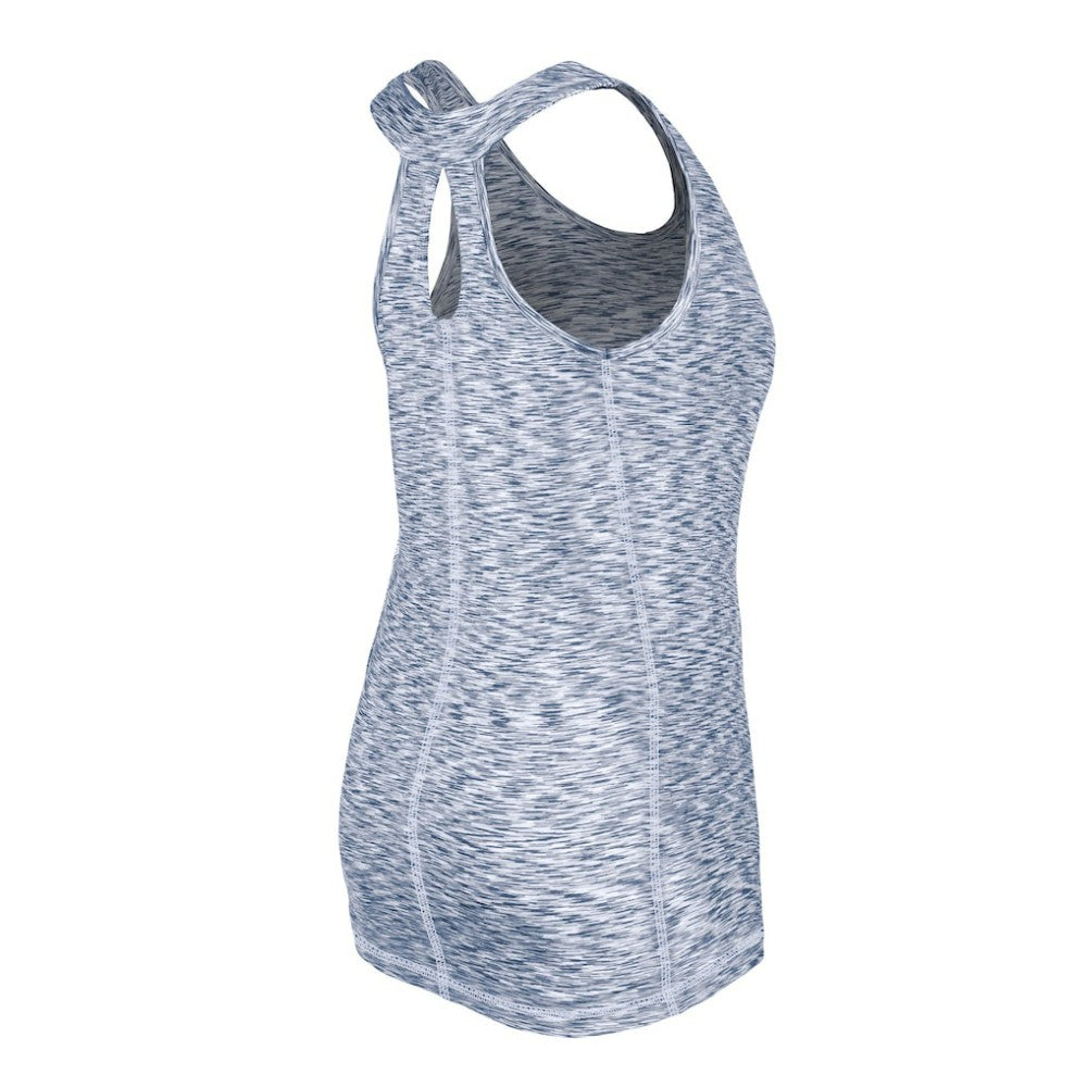 Houston Astros New Era Women's Space Dye Keyhole Back Tank Top - Navy Tanks