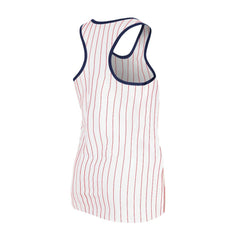 St. Louis Cardinals New Era Women's Sequin Pinstripe Racerback Tank Top - White Tanks
