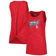 St. Louis Cardinals New Era Women's Space-Dye Active Tank Top - Red Tanks
