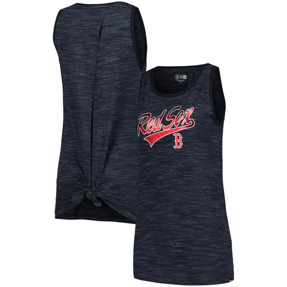Boston Red Sox New Era Women's Space-Dye Active Tank Top - Navy Tanks