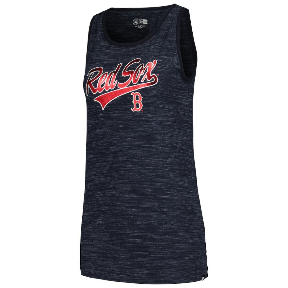 Boston Red Sox New Era Women's Space-Dye Active Tank Top - Navy Tanks