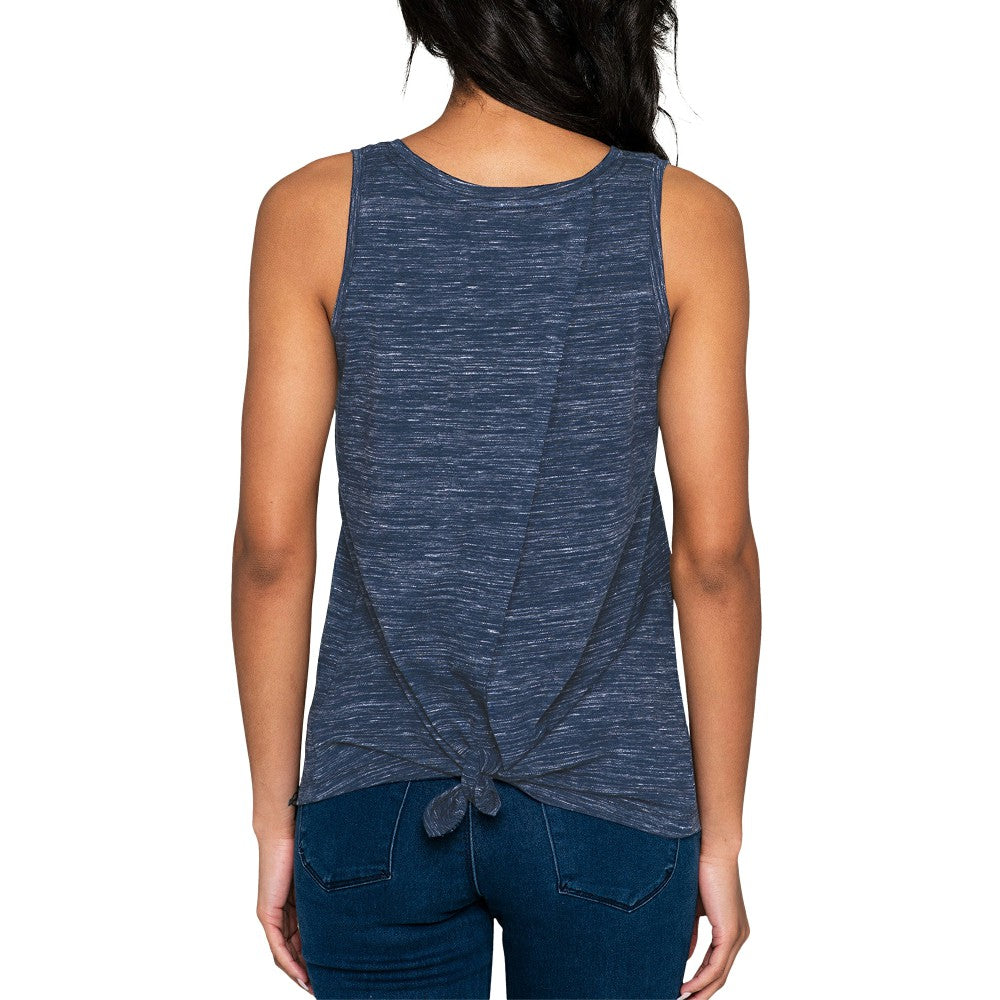Houston Astros New Era Women's Space-Dye Active Tank Top - Navy Tanks