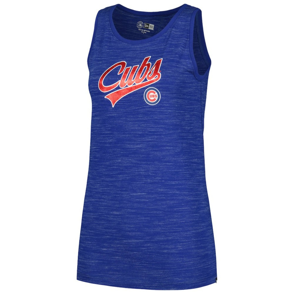 Chicago Cubs New Era Women's Space-Dye Active Tank Top - Royal Tanks