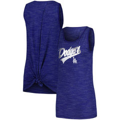 Los Angeles Dodgers New Era Women's Space-Dye Active Tank Top - Royal Tanks