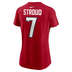 C.J. Stroud Houston Texans Women's Player Name & Number T-Shirt Red