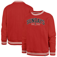 Atlanta Falcons '47 Sundays Clubhouse View Sierra Fleece Pullover Sweatshirt Red