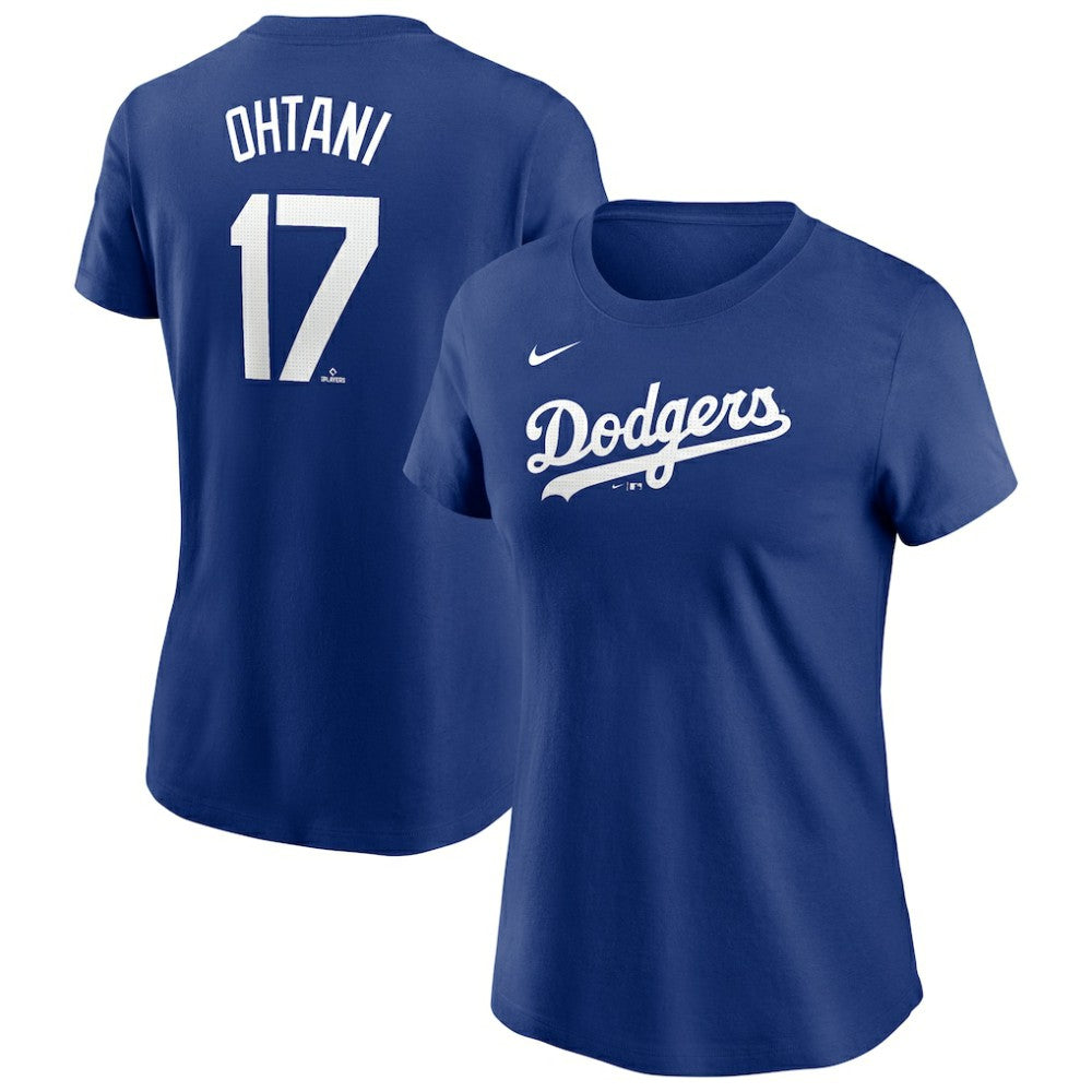 Shohei Ohtani Los Angeles Dodgers Nike Women's Cooperstown Collection Fuse Name & Number T-Shirt - Royal T-shirts