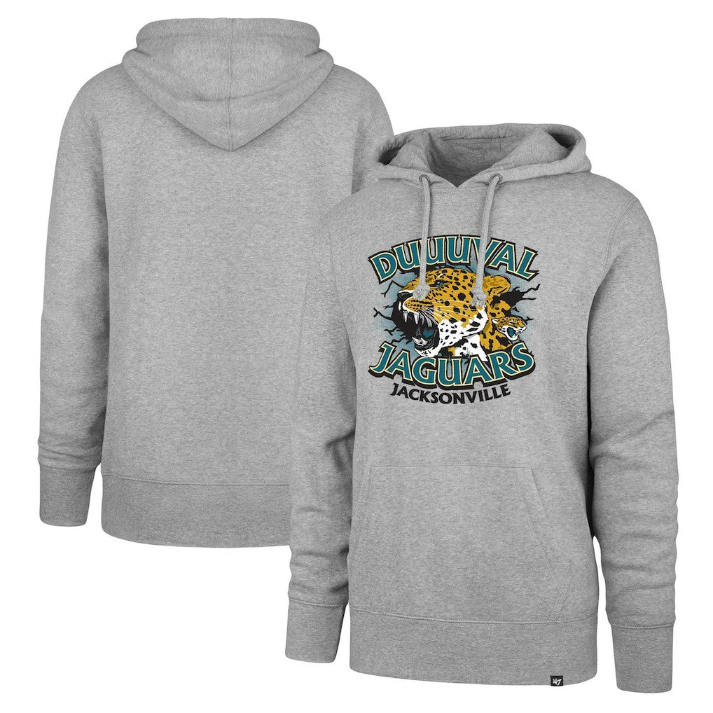 Jacksonville Jaguars '47 DUUUVAL Regional Headline Pullover Hoodie Gray