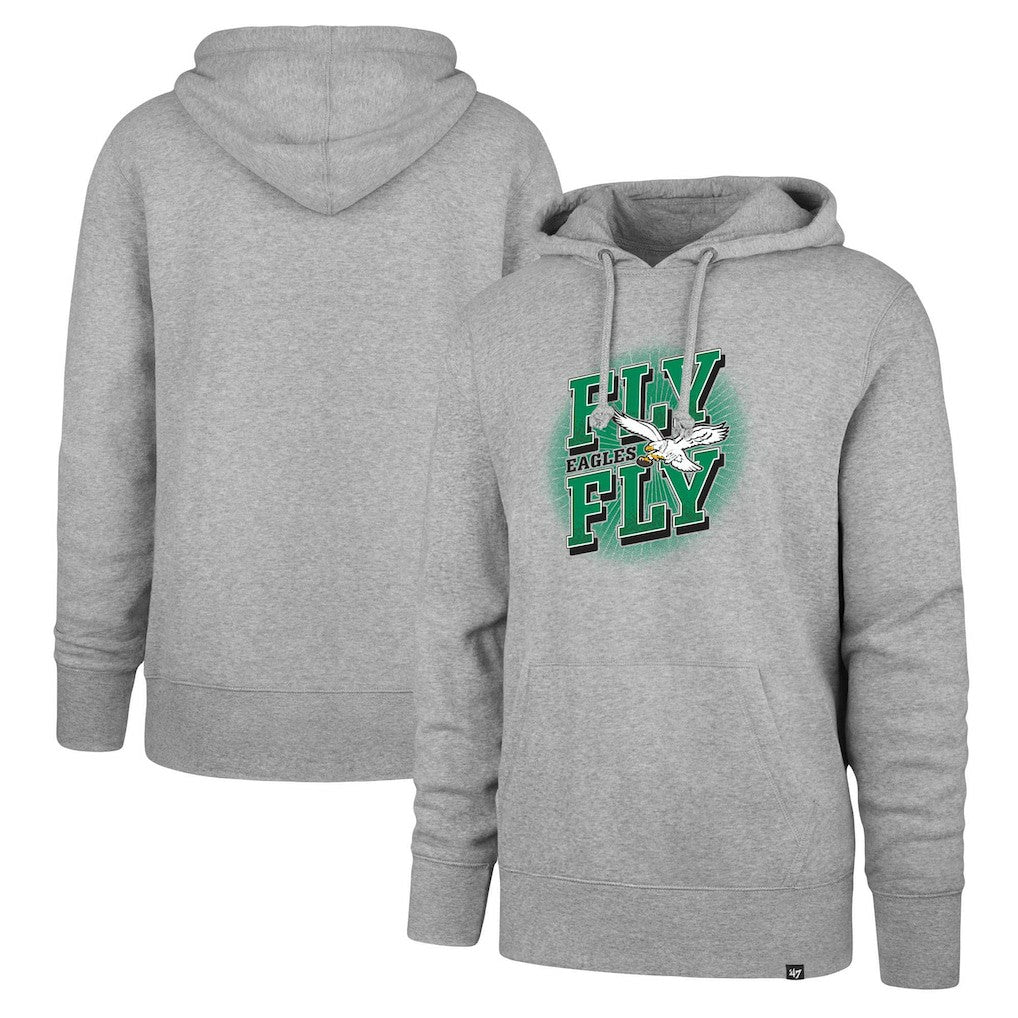 Philadelphia Eagles '47 Fly Eagles Fly Regional Headline Pullover Hoodie Gray