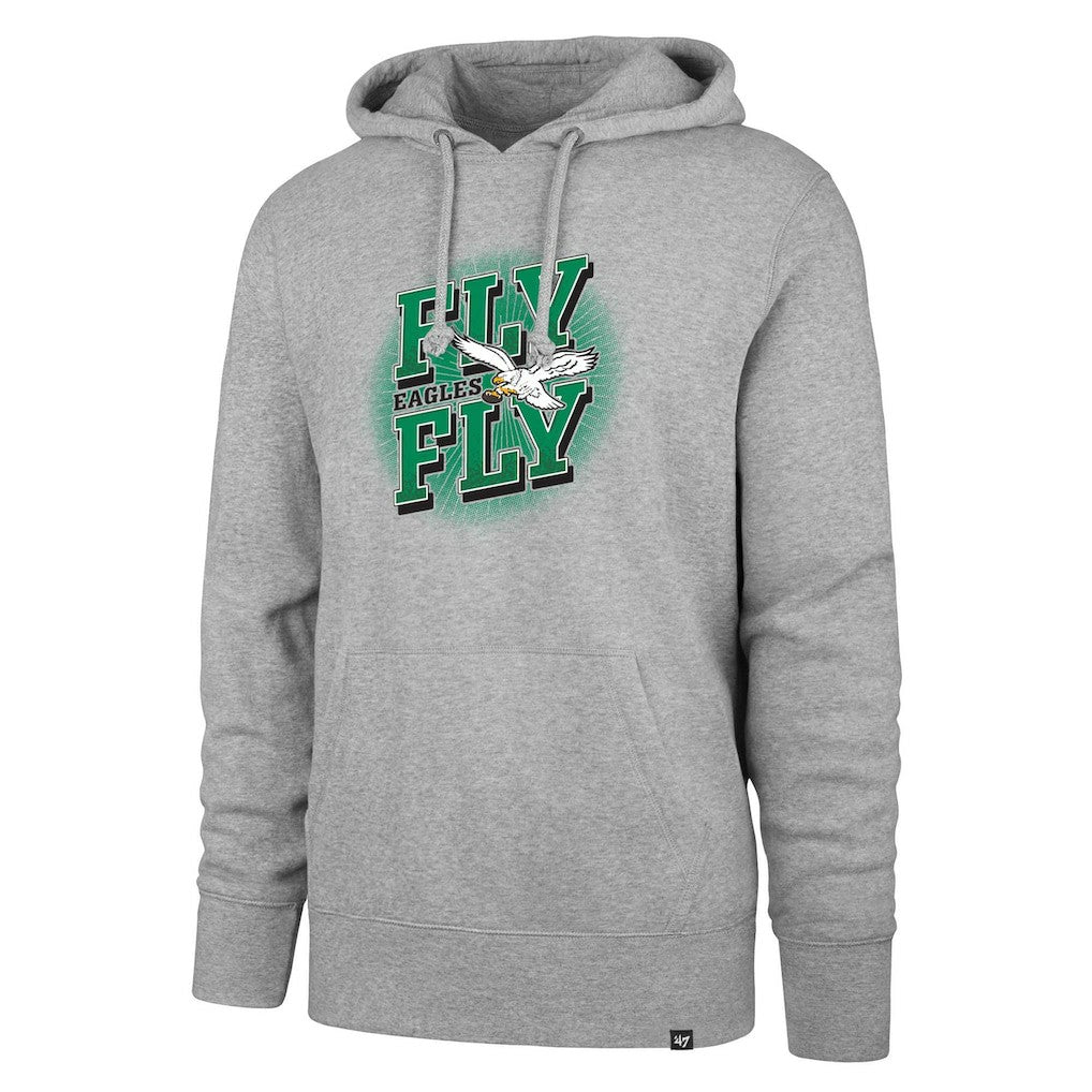 Philadelphia Eagles '47 Fly Eagles Fly Regional Headline Pullover Hoodie Gray