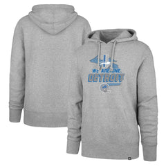 Detroit Lions '47 We Are One Regional Headline Pullover Hoodie Gray