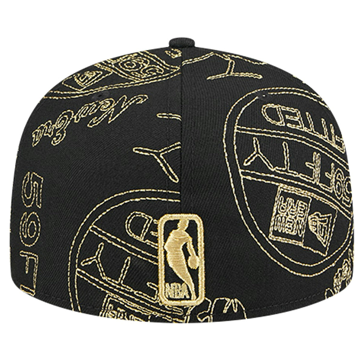 Phoenix Suns 59FIFTY Day Allover Print Stencil Fitted Hat Black