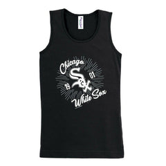 Chicago White Sox Soft as a Grape Girls Youth Tank Top - Black Tanks