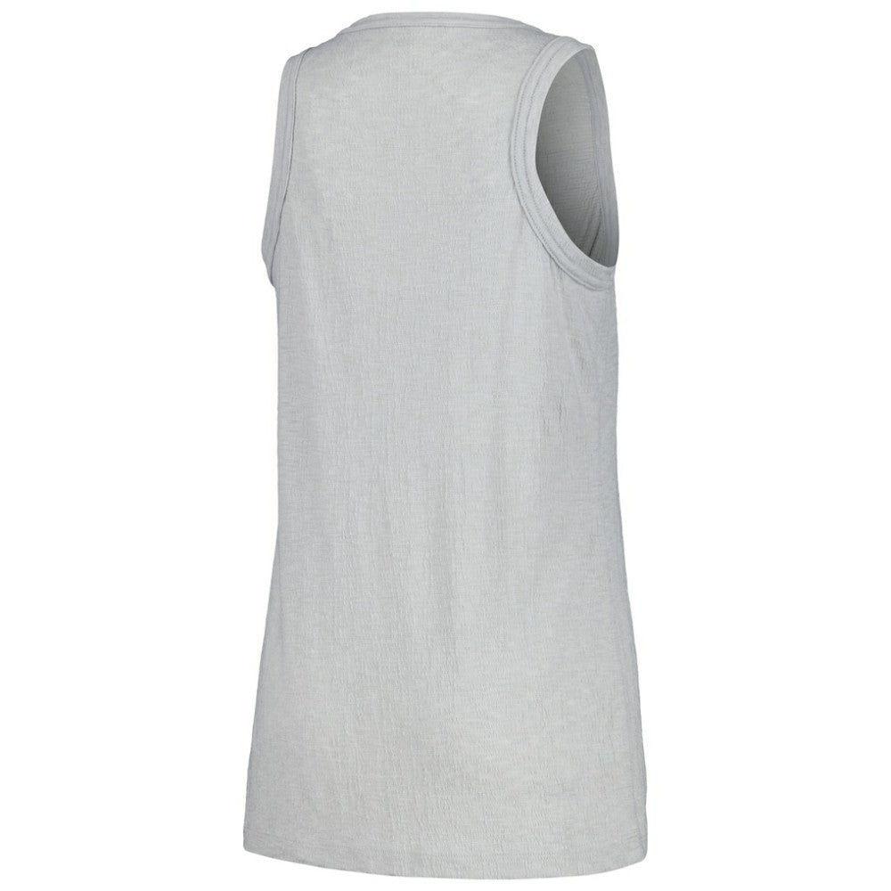 San Diego Padres Soft as a Grape Women's Gauze High Neck Tank Top - Gray Tanks