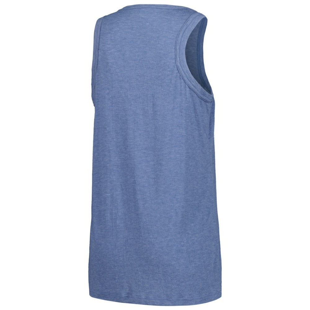Atlanta Braves Soft as a Grape Women's Gauze High Neck Tank Top - Navy Tanks