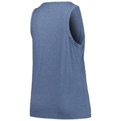 Boston Red Sox Soft as a Grape Women's Plus Size Curvy High Neck Tri-Blend Tank Top - Navy Tanks