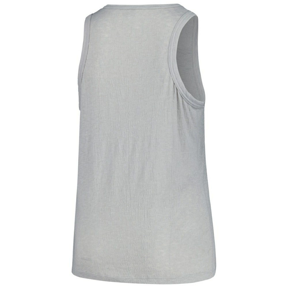 San Diego Padres Soft as a Grape Women's Plus Size Curvy High Neck Tri-Blend Tank Top - Steel Tanks