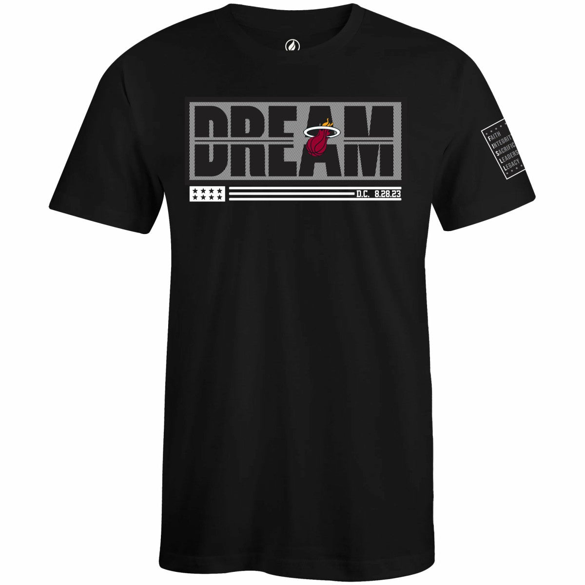 Miami Heat FISLL x Black History Collection Unisex T-Shirt - Black