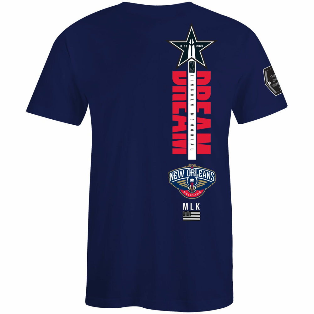 New Orleans Pelicans FISLL x Black History Collection Unisex T-Shirt - Navy