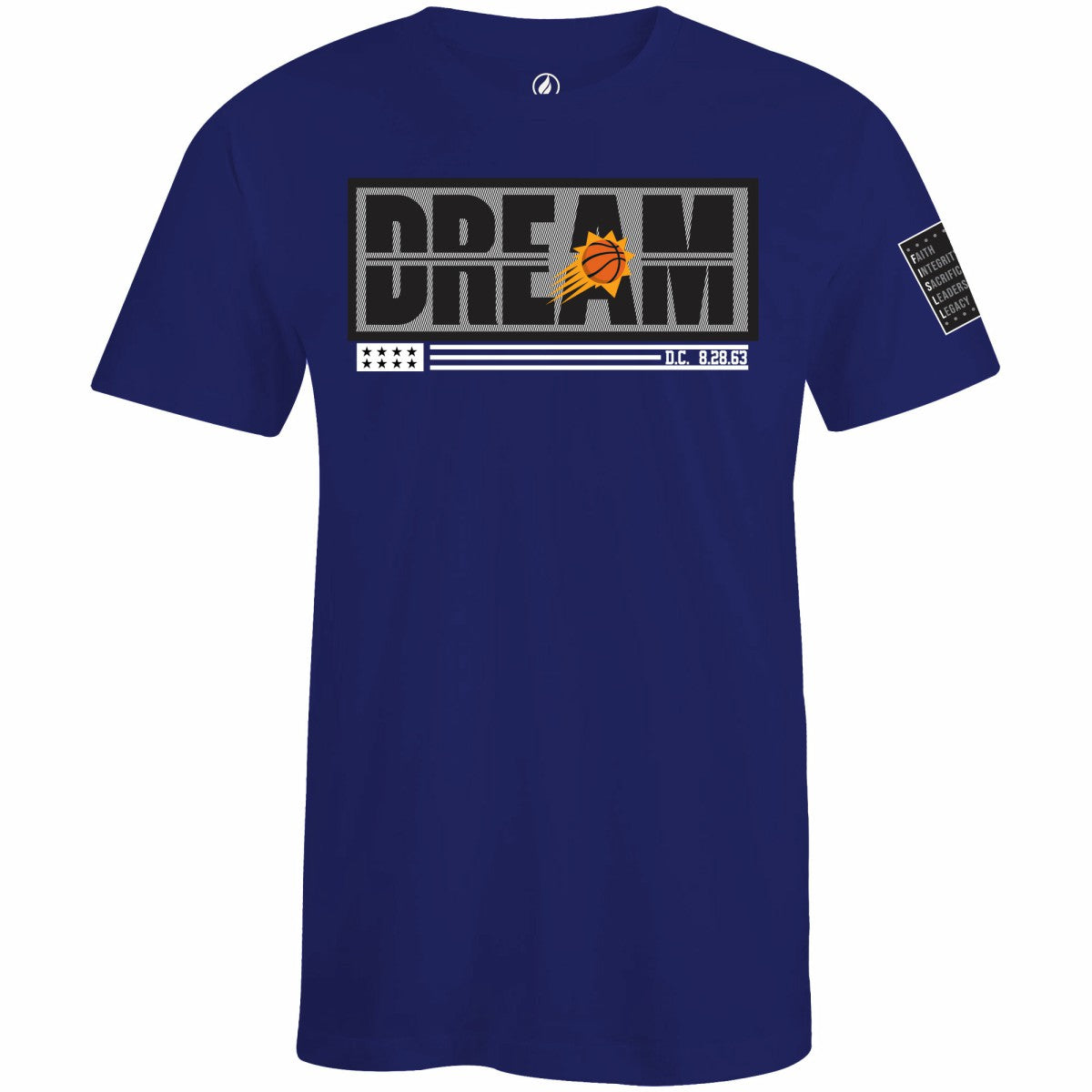 Phoenix Suns FISLL x Black History Collection Unisex T-Shirt - Purple