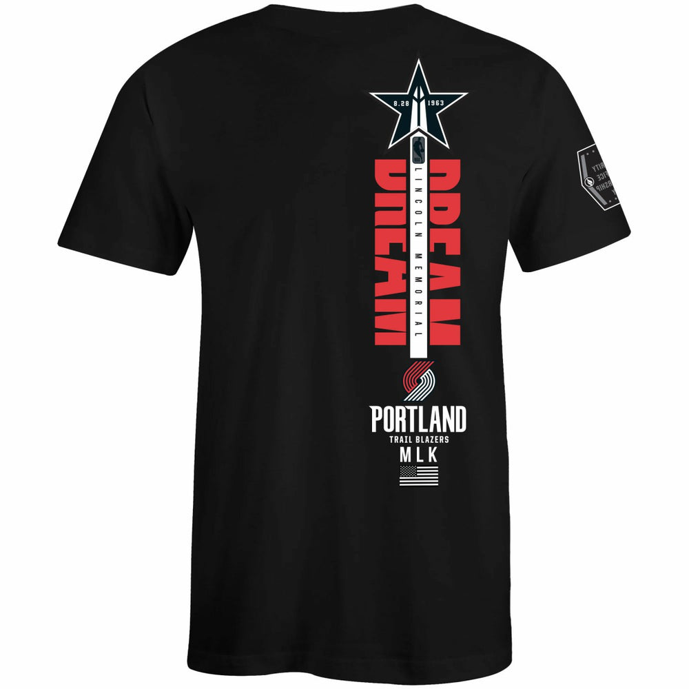 Portland Trail Blazers FISLL x Black History Collection Unisex T-Shirt - Black