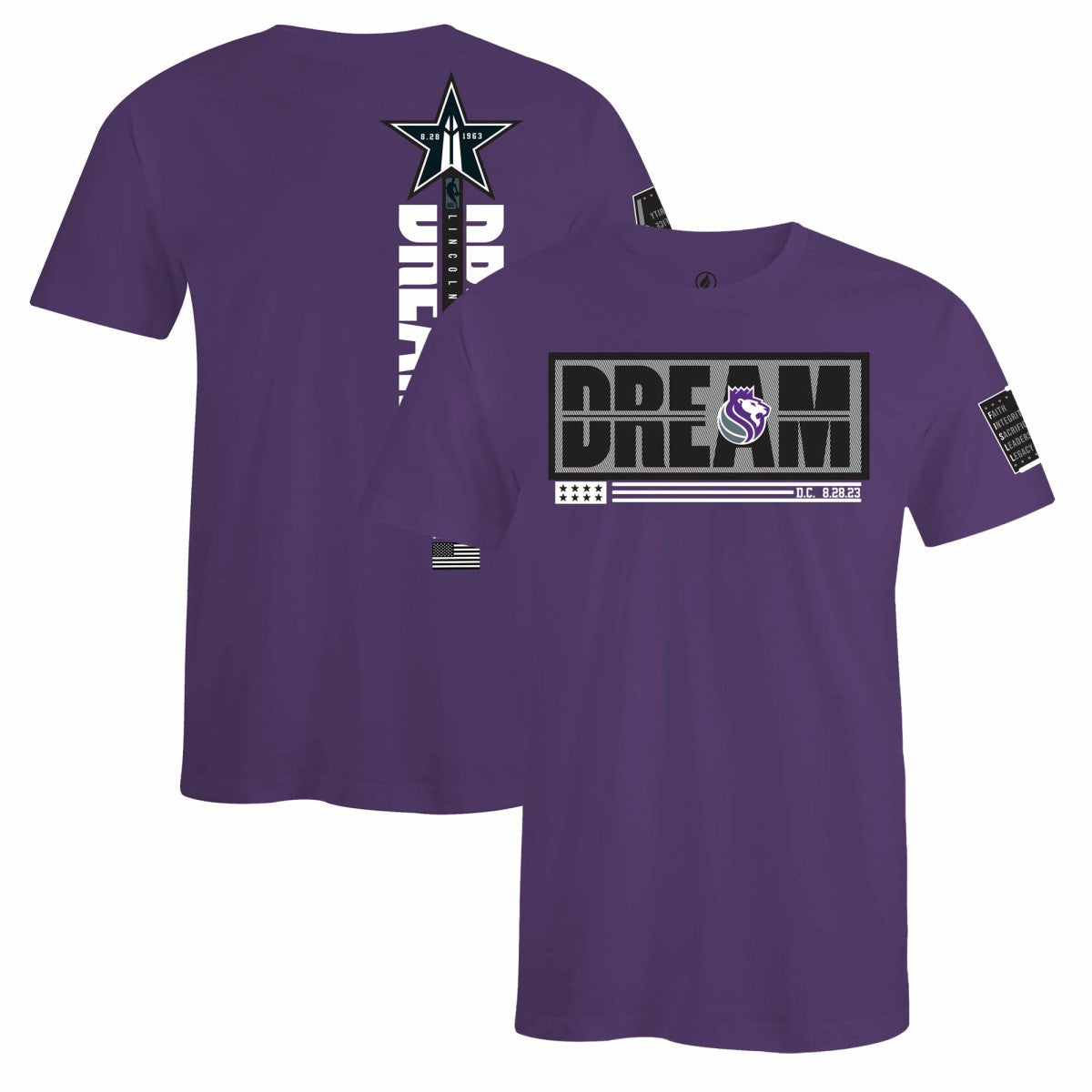 Sacramento Kings FISLL x Black History Collection Unisex T-Shirt - Purple