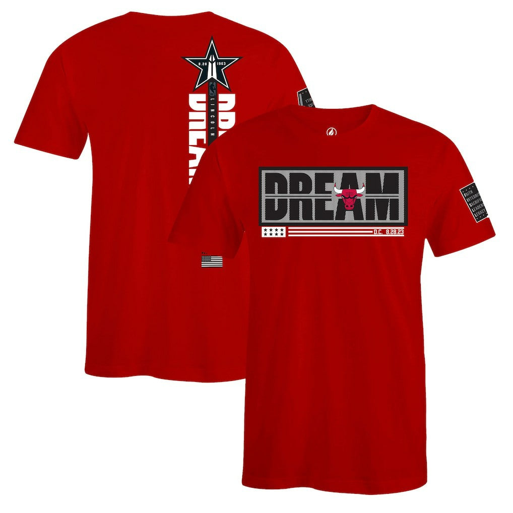 Chicago Bulls FISLL x Black History Collection Unisex T-Shirt - Red