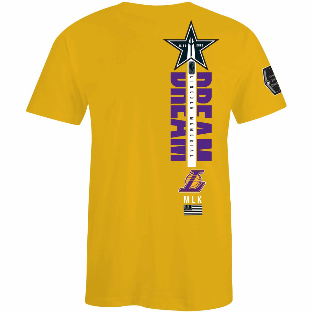 Los Angeles Lakers FISLL x Black History Collection Unisex T-Shirt - Gold