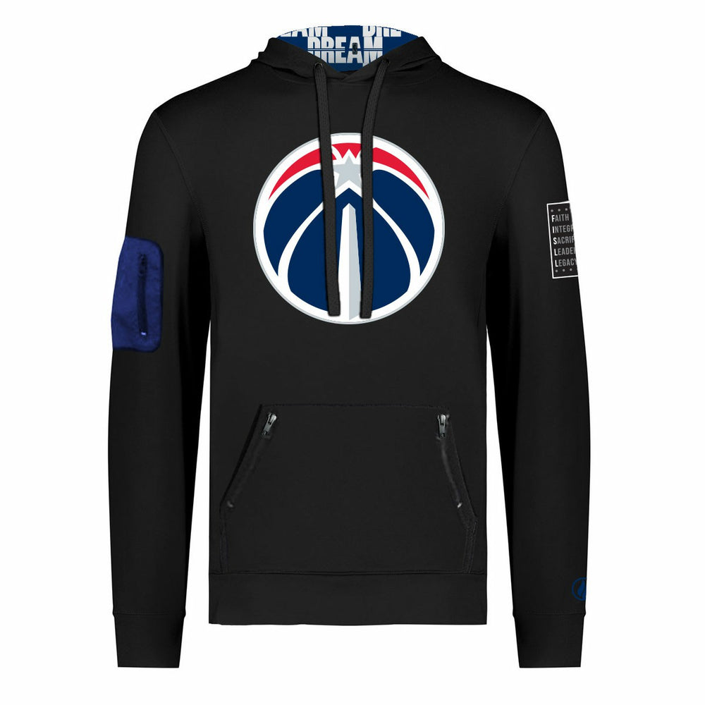 Washington Wizards FISLL x Black History Collection Unisex Pullover Hoodie - Black