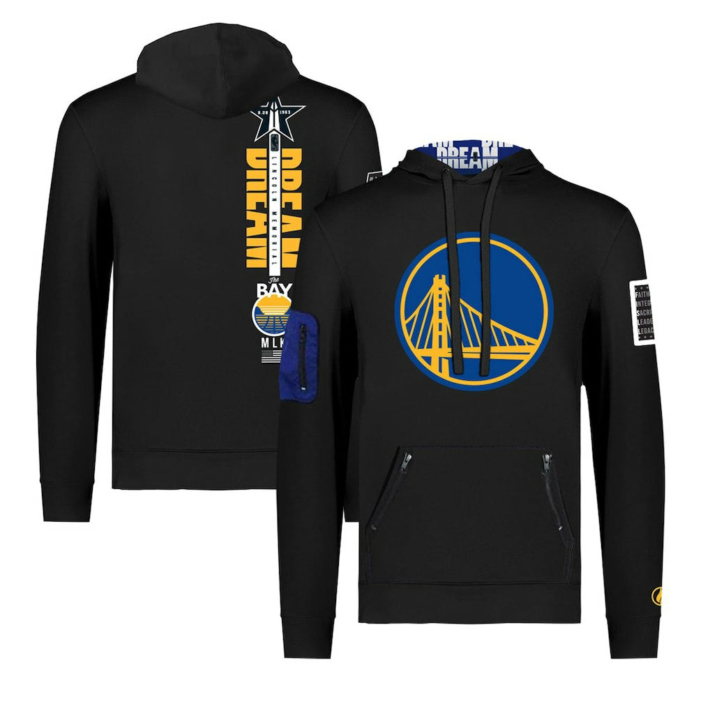 Golden State Warriors FISLL x Black History Collection Unisex Pullover Hoodie - Black
