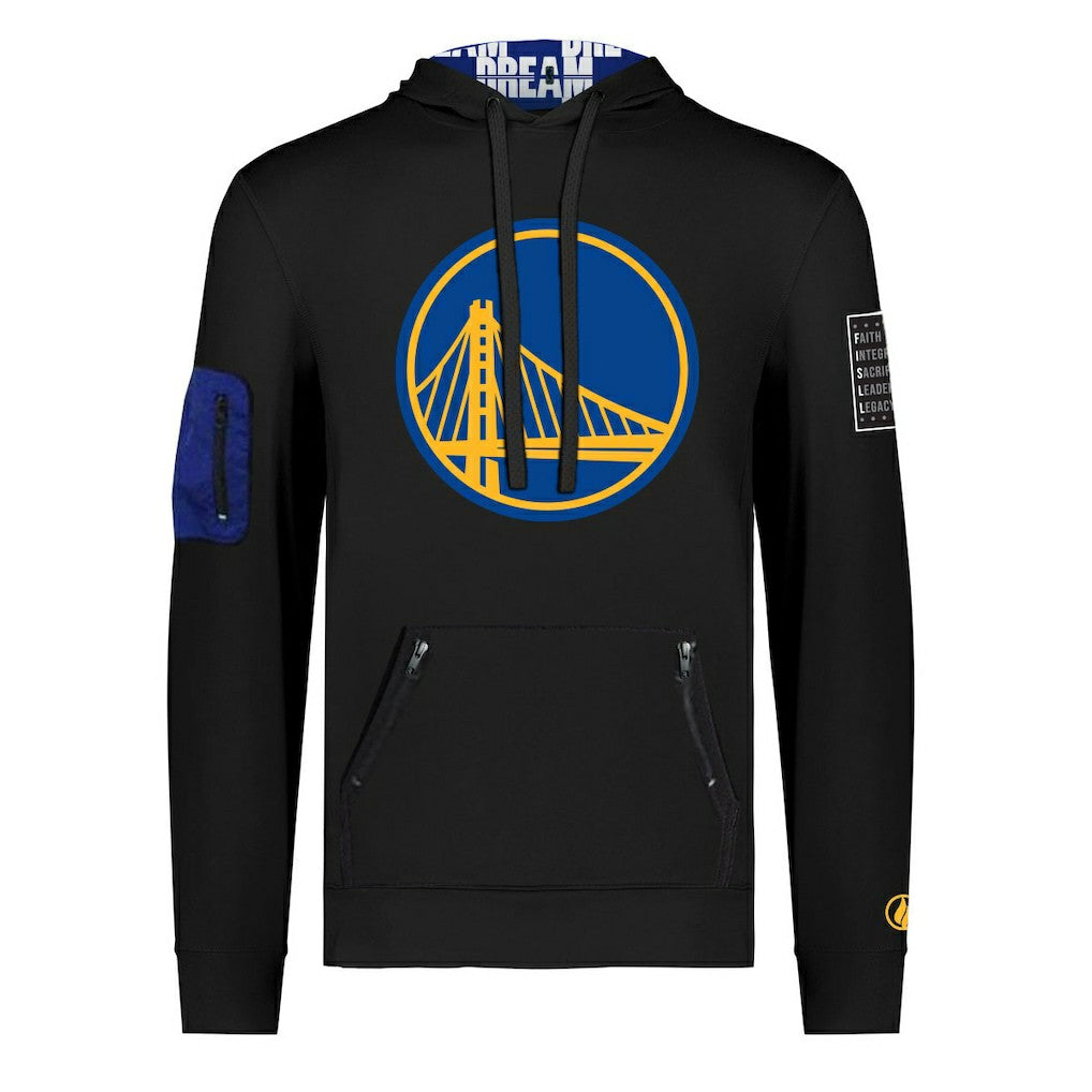 Golden State Warriors FISLL x Black History Collection Unisex Pullover Hoodie - Black