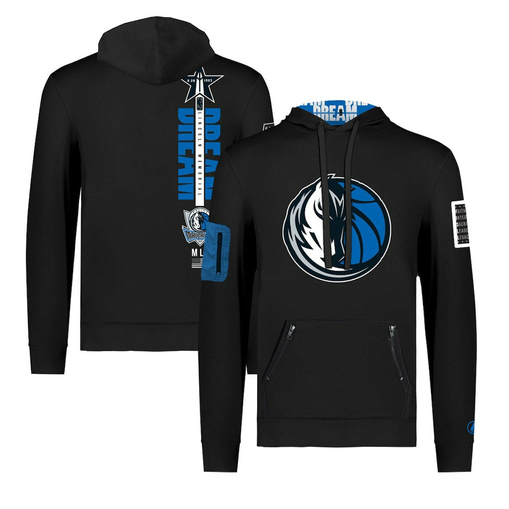 Dallas Mavericks FISLL x Black History Collection Unisex Pullover Hoodie - Black