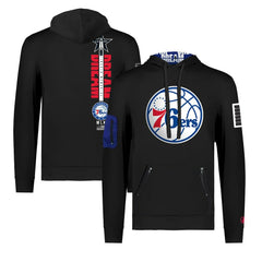 Philadelphia 76ers FISLL x Black History Collection Unisex Pullover Hoodie - Black