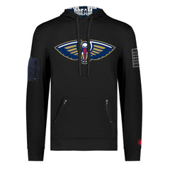 New Orleans Pelicans FISLL x Black History Collection Unisex Pullover Hoodie - Black