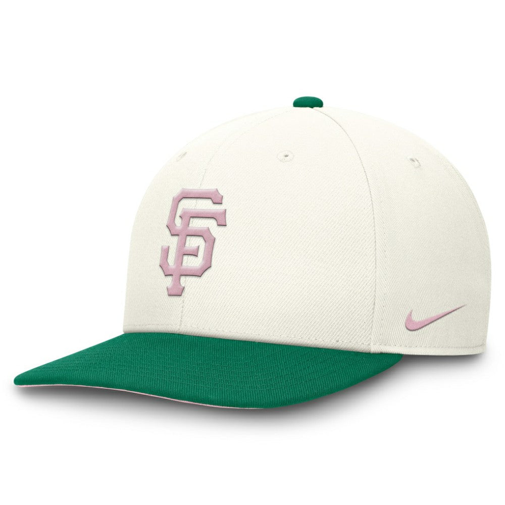 San Francisco Giants Nike Sail Pro Performance Snapback Hat - Cream/Green Hats