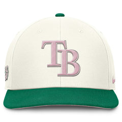 Tampa Bay Rays Nike Sail Pro Performance Snapback Hat - Cream/Green Hats