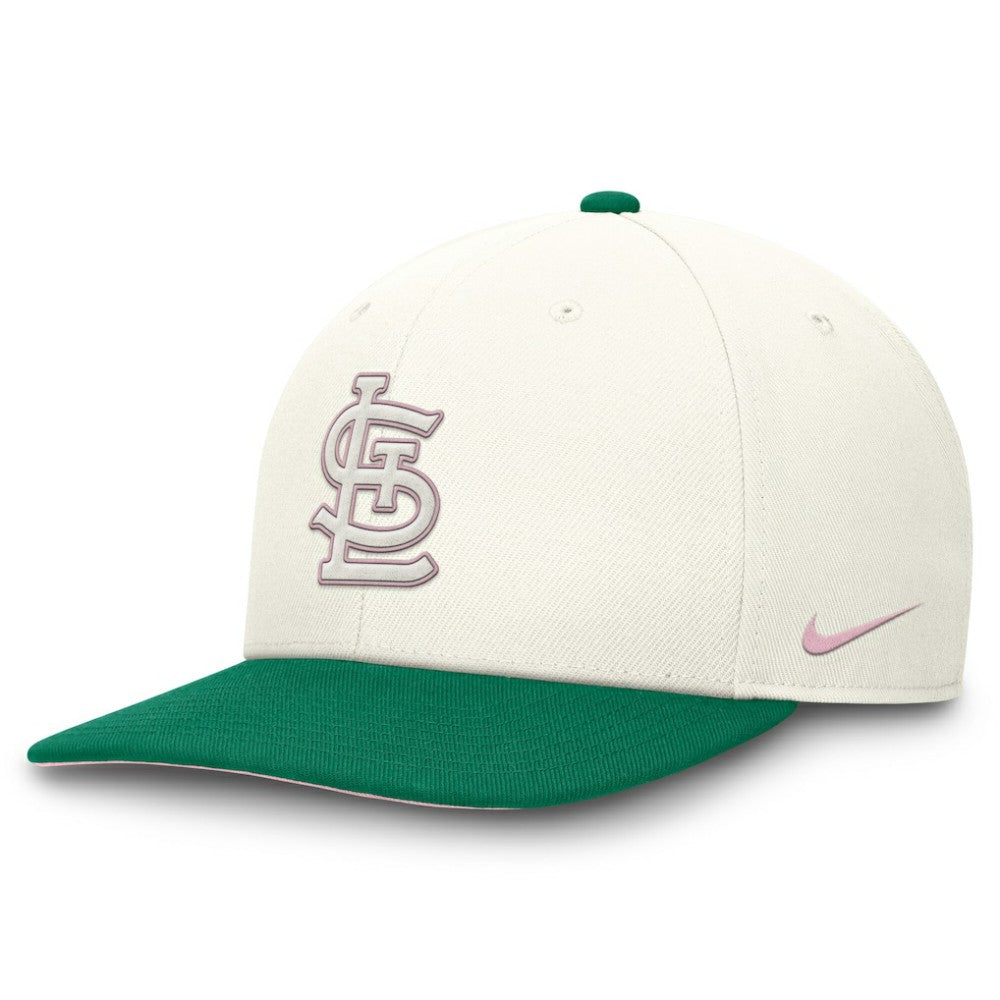 St. Louis Cardinals Nike Sail Pro Performance Snapback Hat - Cream/Green Hats