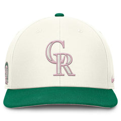 Colorado Rockies Nike Sail Pro Performance Snapback Hat - Cream/Green Hats
