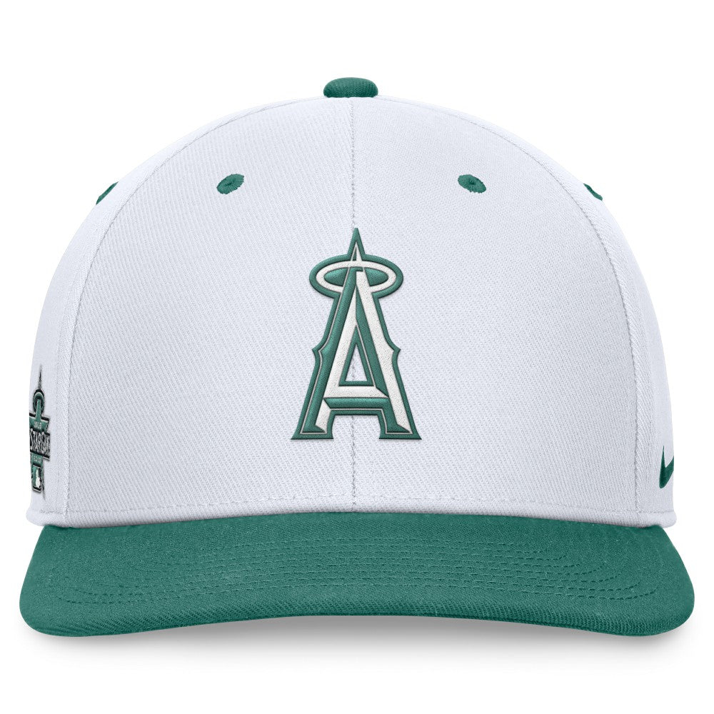 Los Angeles Angels Nike Bicoastal Two-Tone Pro Performance Snapback Hat - White/Green Hats