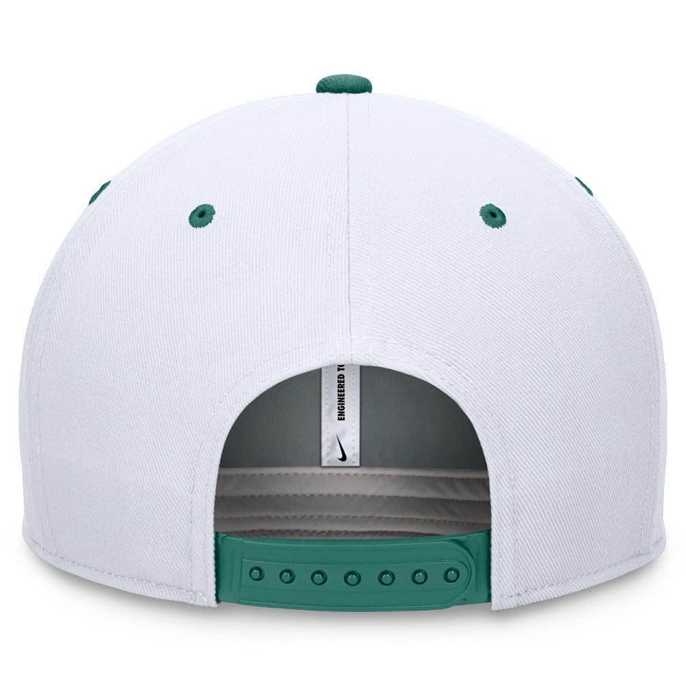 Minnesota Twins Nike Bicoastal Two-Tone Pro Performance Snapback Hat - White/Green Hats
