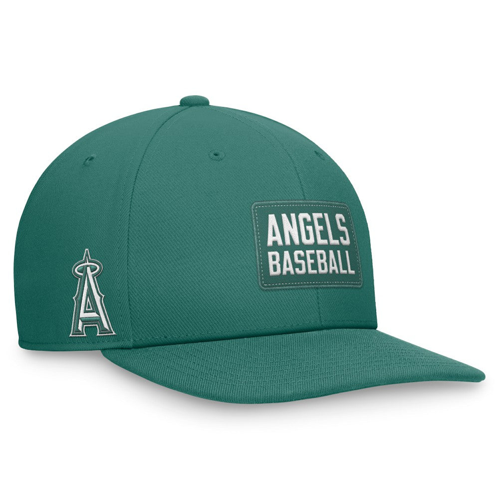 Los Angeles Angels Nike Bicoastal Pro Performance Snapback Hat - Green Hats
