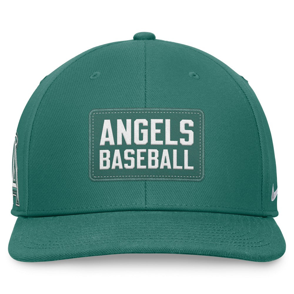 Los Angeles Angels Nike Bicoastal Pro Performance Snapback Hat - Green Hats