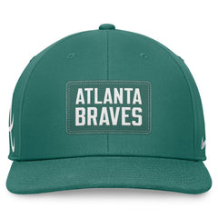 Atlanta Braves Nike Bicoastal Pro Performance Snapback Hat - Green Hats
